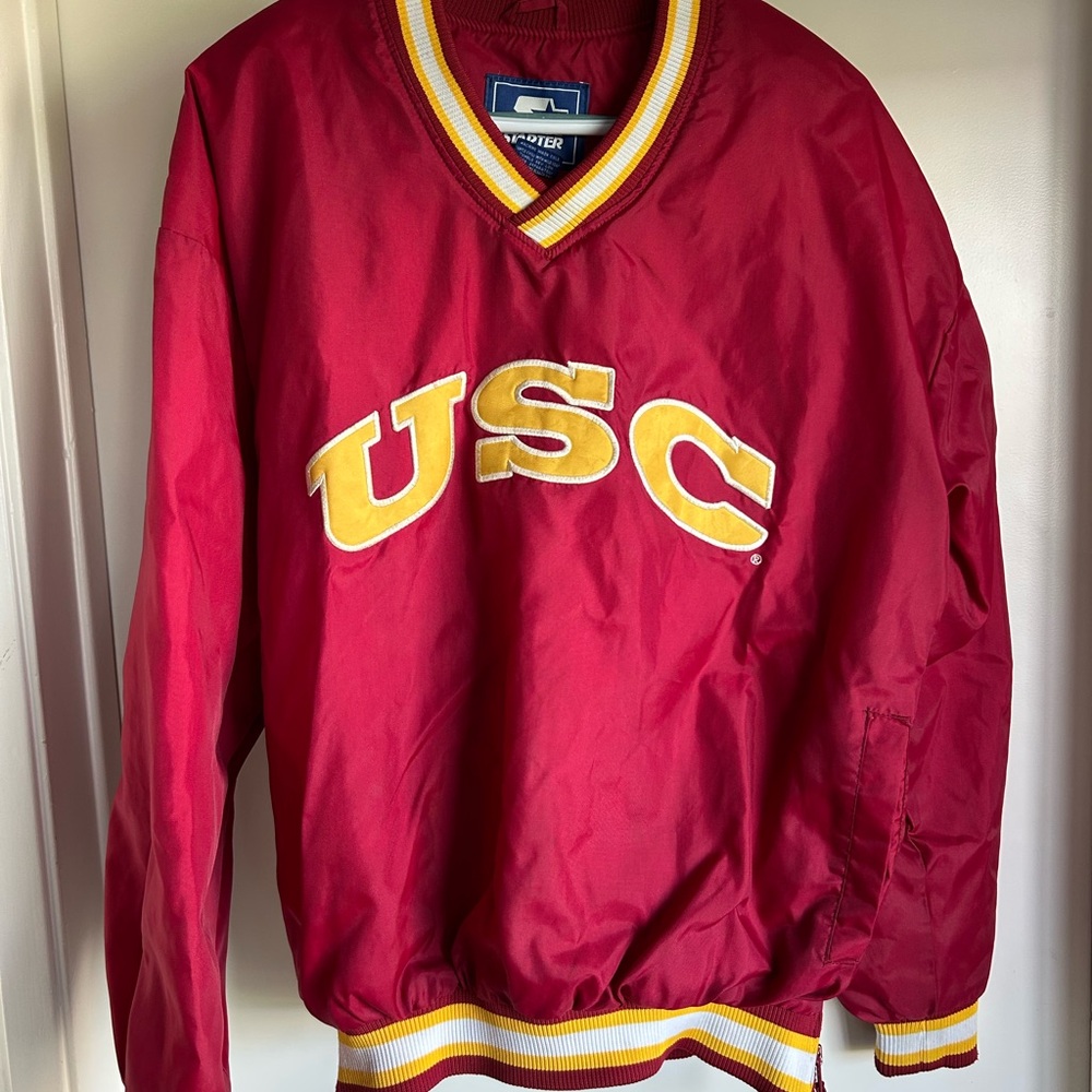 Starter Red And Yellow Pullover Jacket - image 1